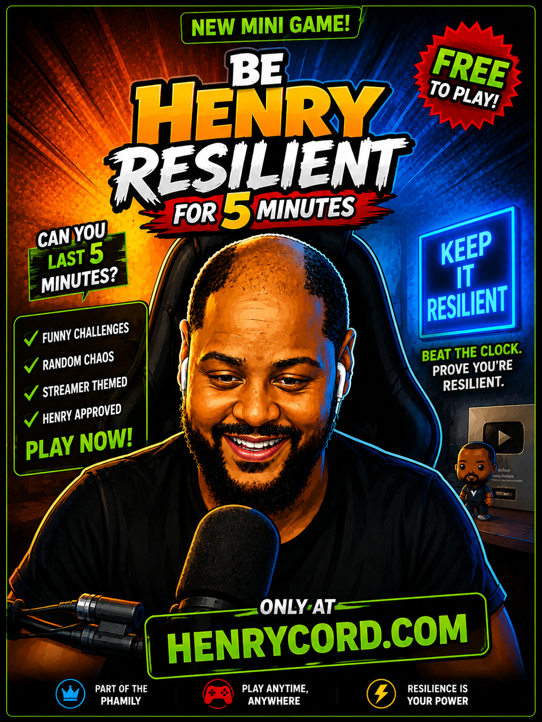 Be Henry Resilient for 5 Minutes